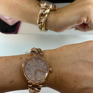 michael kors glitz watch gold